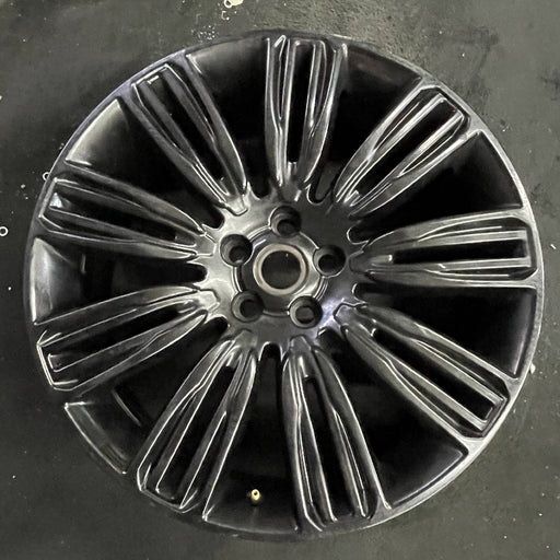22" RANGE ROVER 19-21 22x9.5 , 9 spoke , black Original OEM Wheel Rim - Additional View