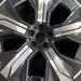 21" IX 22-24 21x9 5 spoke silver spoke dark gray inlay Original OEM Wheel Rim - Angle View