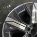 21" IX 22-24 21x9 5 spoke silver spoke dark gray inlay Original OEM Wheel Rim - Side Profile