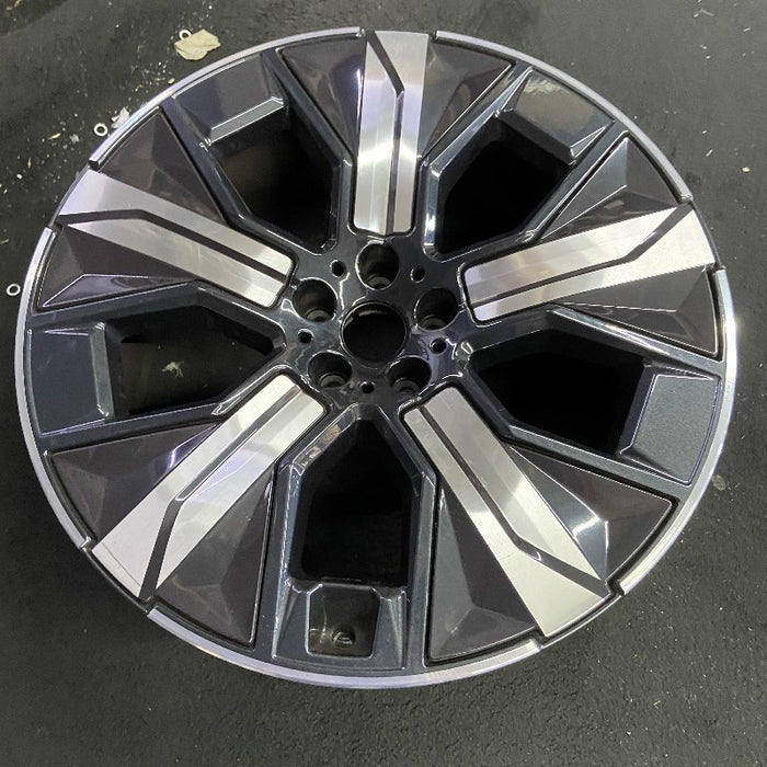 21" IX 22-24 21x9 5 spoke silver spoke dark gray inlay Original OEM Wheel Rim - View 7