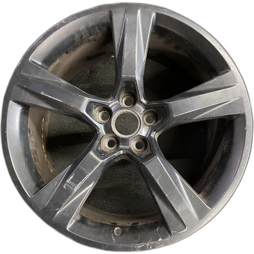 20" CAMARO 16-17 20x9.5, 5 solid spoke, black Original OEM Wheel Rim - Front View