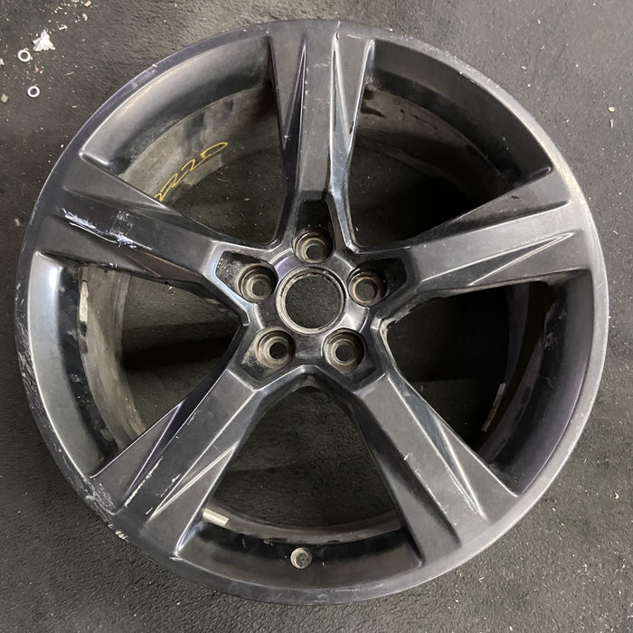 20" CAMARO 16-17 20x8.5, 5 solid spoke, black Original OEM Wheel Rim - Angle View