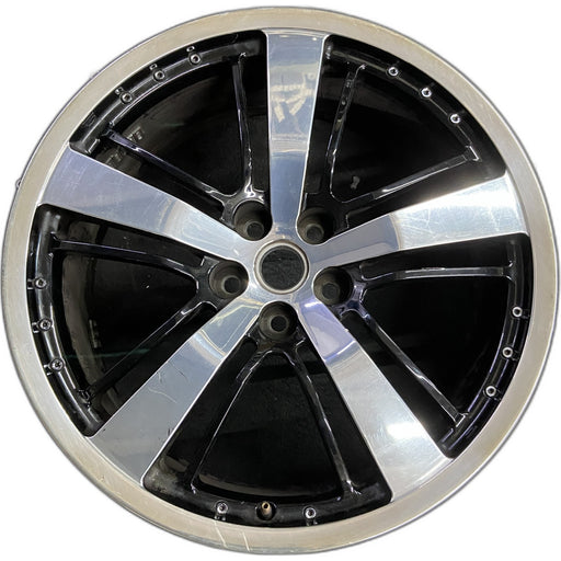 21" CAMARO 10-11 21x8.5 , black silver Original OEM Wheel Rim - Front View