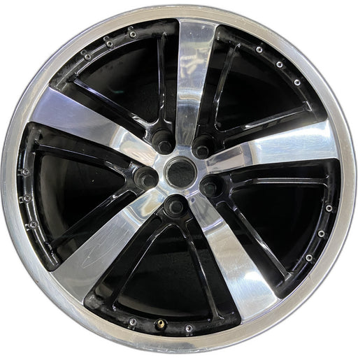 21" CAMARO 10-11 21x9.5 , black silver Original OEM Wheel Rim - Front View