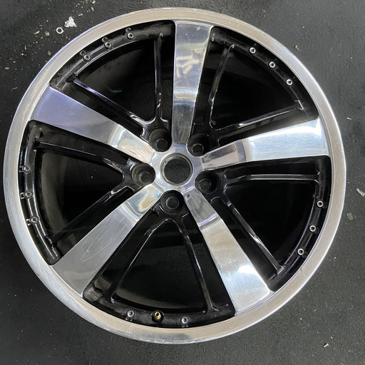 21" CAMARO 10-11 21x9.5 , black silver Original OEM Wheel Rim - Angle View