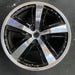 21" CAMARO 10-11 21x9.5 , black silver Original OEM Wheel Rim - Angle View