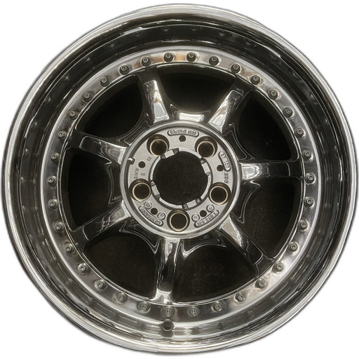 17" BMW 525i 01-03 17x8 , 7 spoke, covered lugs Original OEM Wheel Rim - Front View