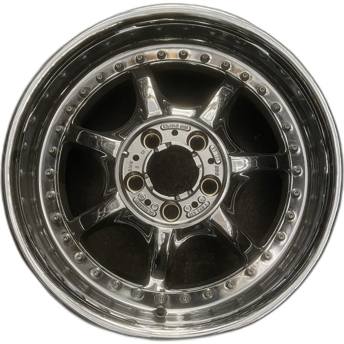 17" BMW 525i 01-03 17x8 , 7 spoke, covered lugs Original OEM Wheel Rim - Front View