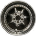 17" BMW 525i 01-03 17x8 , 7 spoke, covered lugs Original OEM Wheel Rim - Front View