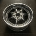 17" BMW 525i 01-03 17x8 , 7 spoke, covered lugs Original OEM Wheel Rim - Side Profile