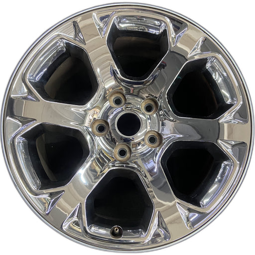 20" DODGE 1500 PICKUP 13-18 , 20x9, 6 spoke, chrome clad Original OEM Wheel Rim - Front View