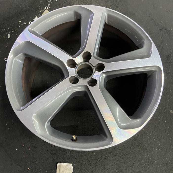 20" AUDI Q5 13-16 20x8.5, 5 spoke, arm spoke Original OEM Wheel Rim - Side Profile