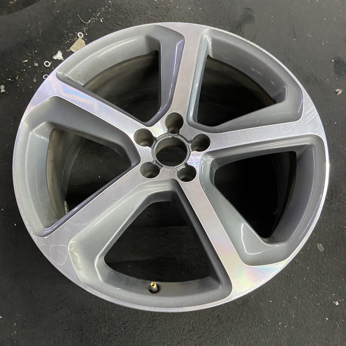 20" AUDI Q5 13-16 20x8.5, 5 spoke, arm spoke Original OEM Wheel Rim - Side Profile