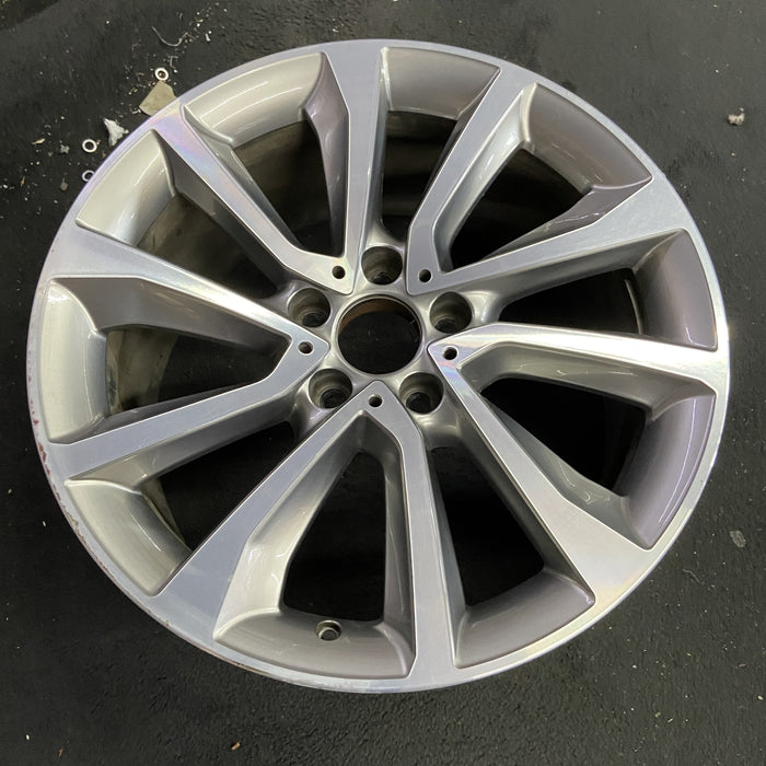19" BMW X6 15-17 19x9 , , V spoke, w/dimples between lugs, 48mm offset Original - Side Profile