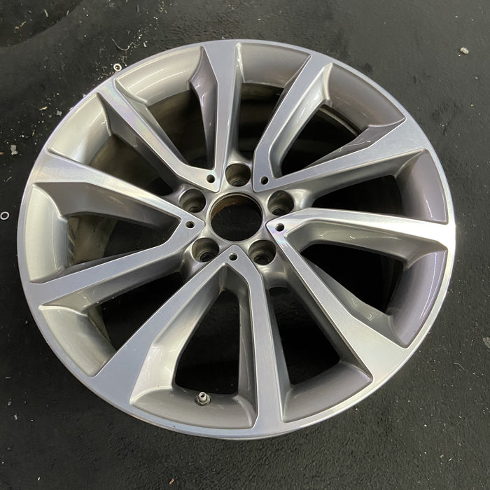 19" BMW X6 15-17 19x9 , , V spoke, w/dimples between lugs, 48mm offset Original - Side Profile