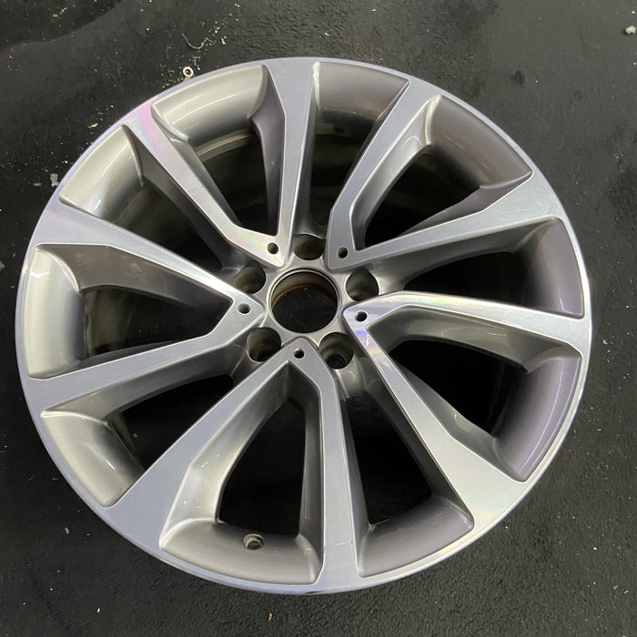 19" BMW X6 15-17 19x9 , , V spoke, w/dimples between lugs, 18mm offset Original - Side Profile