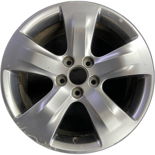18" MDX 07-09 18x8 alloy 5 spoke silver Original OEM Wheel Rim - Front View