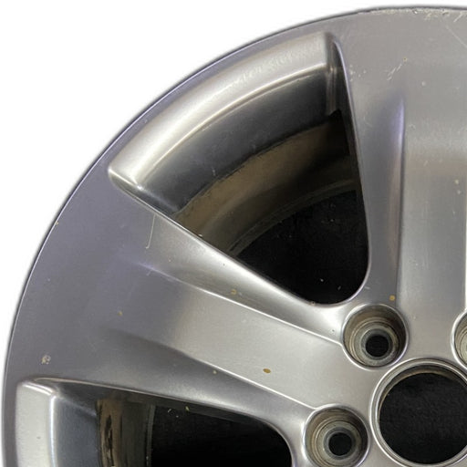 18" MDX 07-09 18x8 alloy 5 spoke silver Original OEM Wheel Rim - Angle View