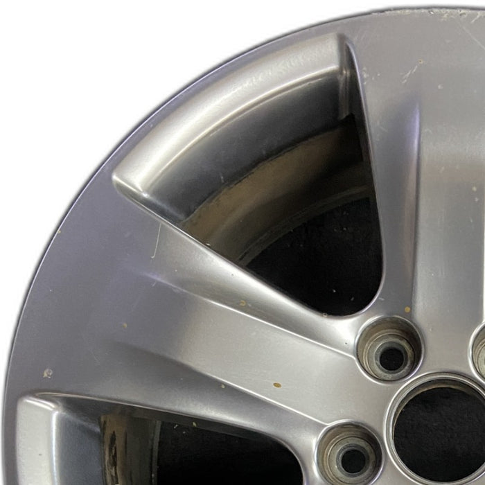 18" MDX 07-09 18x8 alloy 5 spoke silver Original OEM Wheel Rim - Angle View