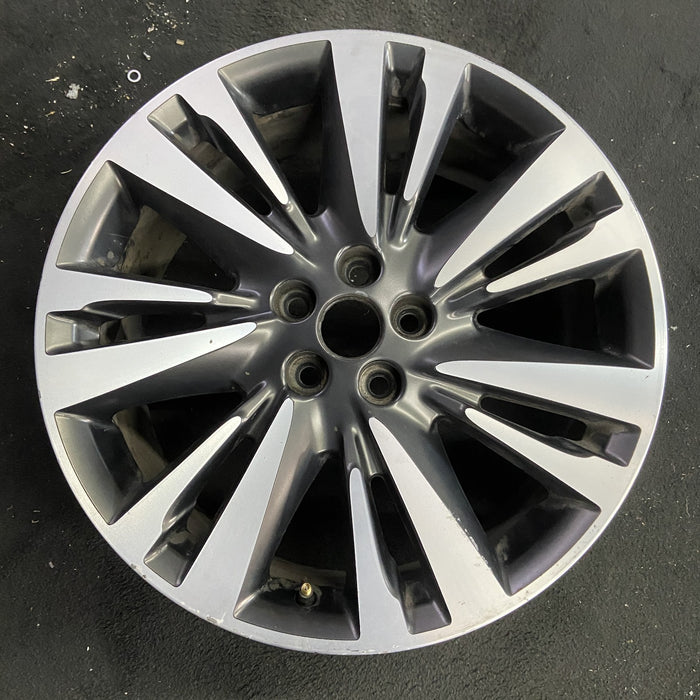19" MKZ 17 19x8 , 14 spoke Original OEM Wheel Rim - Angle View