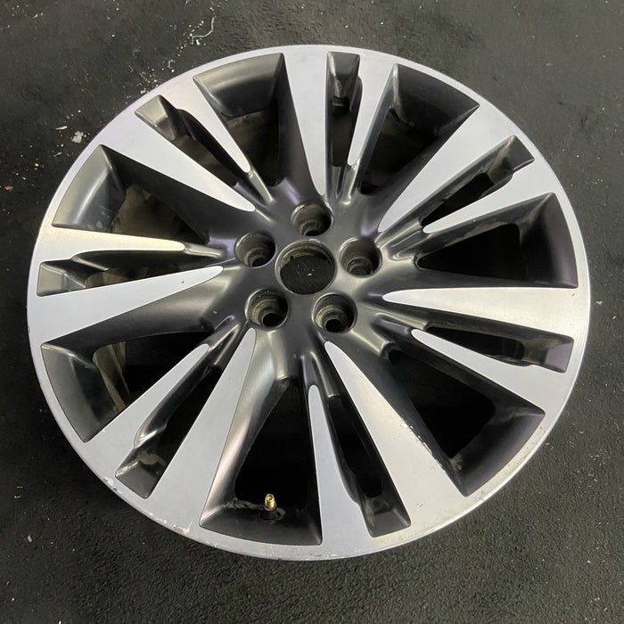 19" MKZ 17 19x8 , 14 spoke Original OEM Wheel Rim - Side Profile