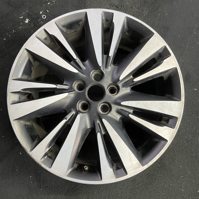 19" MKZ 17 19x8 , 14 spoke Original OEM Wheel Rim - Angle View