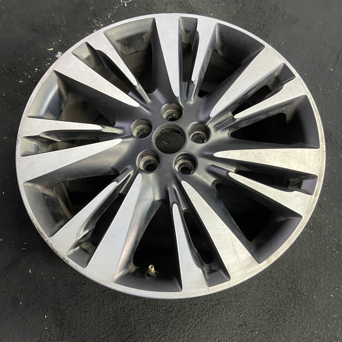 19" MKZ 17 19x8 , 14 spoke Original OEM Wheel Rim - Side Profile