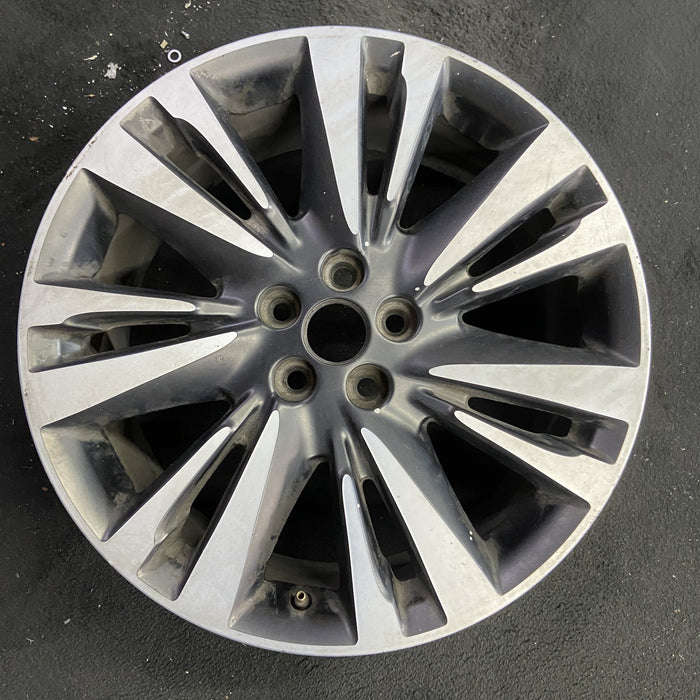 19" MKZ 17 19x8 , 14 spoke Original OEM Wheel Rim - Angle View