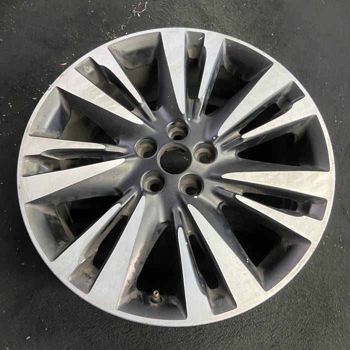 19" MKZ 17 19x8 , 14 spoke Original OEM Wheel Rim - Side Profile