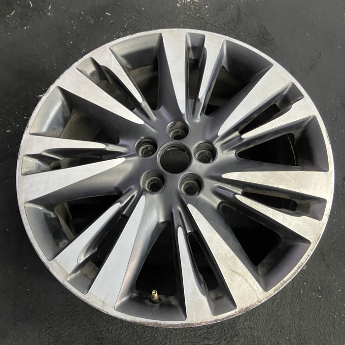 19" MKZ 17 19x8 , 14 spoke Original OEM Wheel Rim - Side Profile