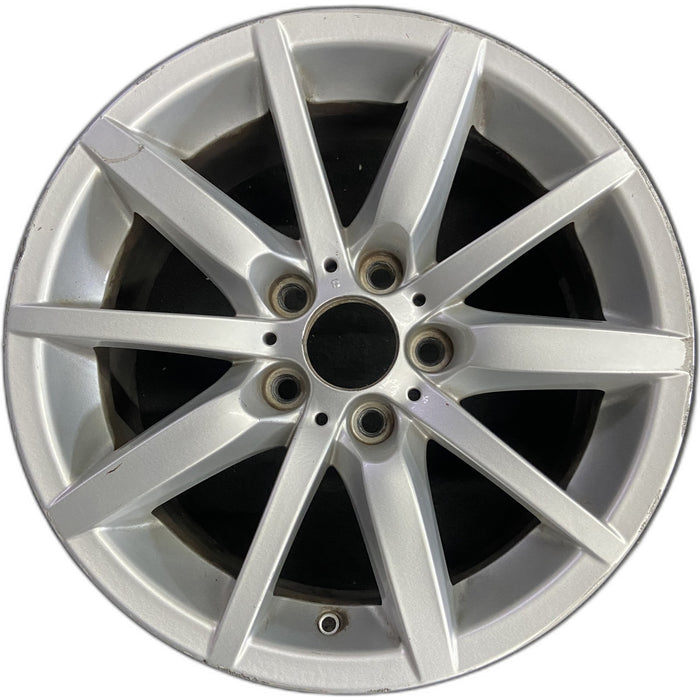 17" BMW 323i 08-12 17x8 , 10 spoke, alternating spoke Original OEM Wheel Rim - Front View