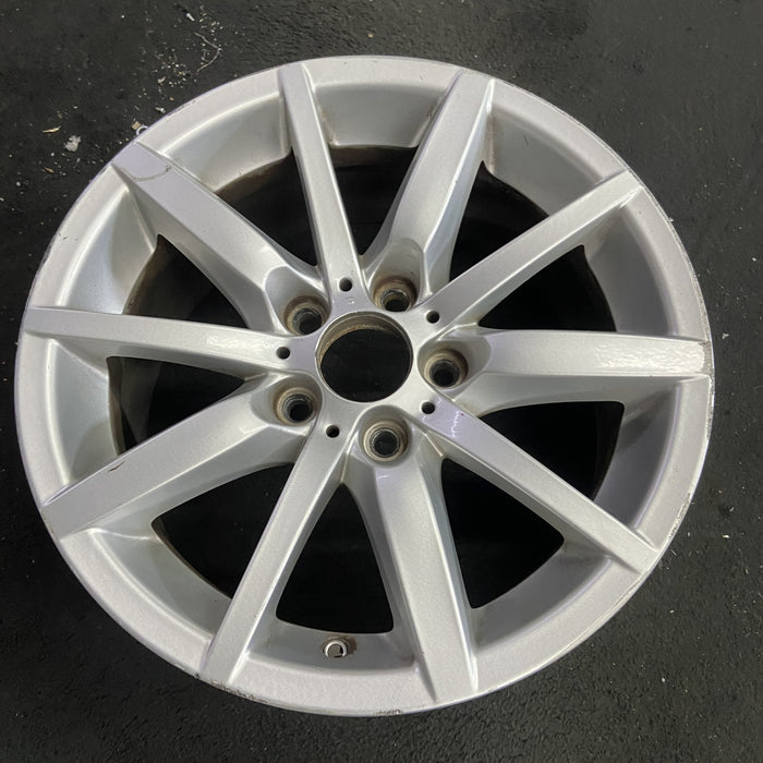 17" BMW 323i 08-12 17x8 , 10 spoke, alternating spoke Original OEM Wheel Rim - Side Profile
