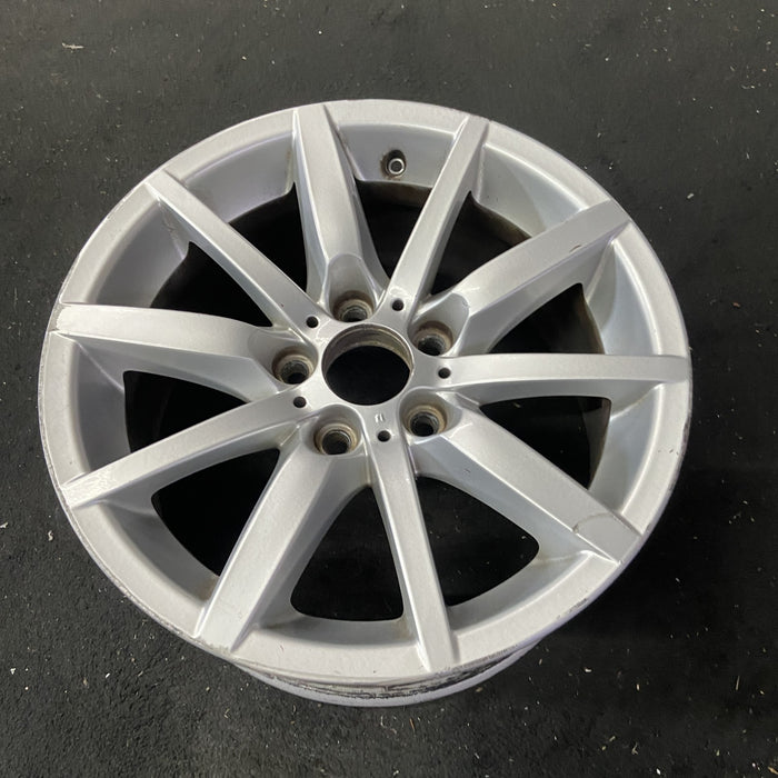 17" BMW 323i 08-12 17x8 , 10 spoke, alternating spoke Original OEM Wheel Rim - Close-Up Detail