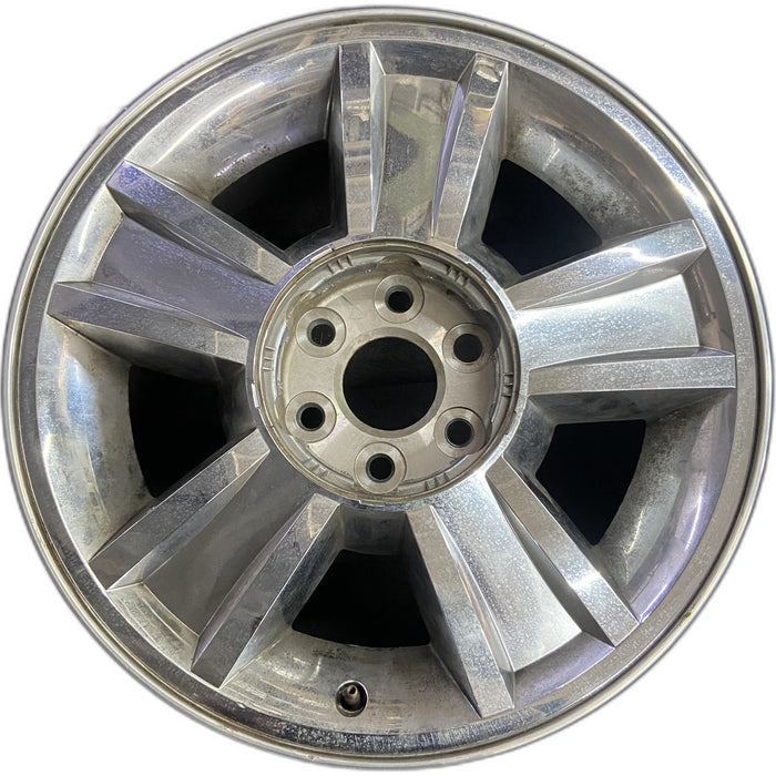 20" AVALANCHE 1500 09-10 20x8.5, 5 spoke, covered lug nuts, grooved spoke - Front View
