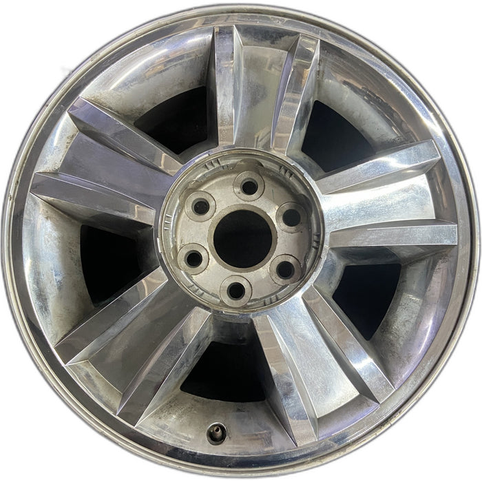 20" AVALANCHE 1500 09-10 20x8.5, 5 spoke, covered lug nuts, grooved spoke - Front View