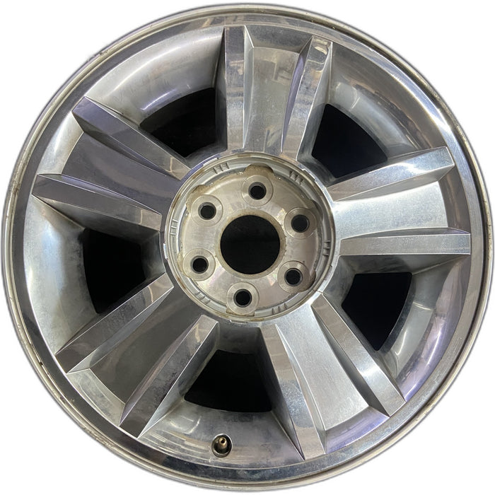 20" AVALANCHE 1500 09-10 20x8.5, 5 spoke, covered lug nuts, grooved spoke - Front View