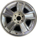 20" AVALANCHE 1500 09-10 20x8.5, 5 spoke, covered lug nuts, grooved spoke - Front View
