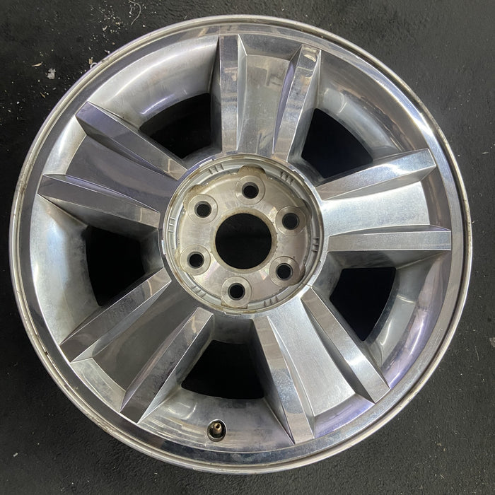 20" AVALANCHE 1500 09-10 20x8.5, 5 spoke, covered lug nuts, grooved spoke - Angle View