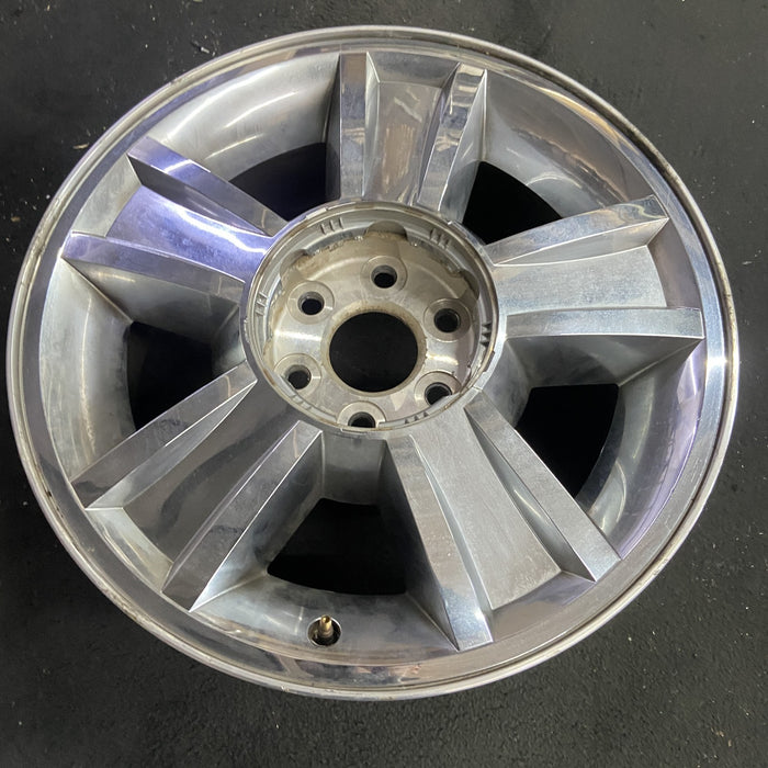 20" AVALANCHE 1500 09-10 20x8.5, 5 spoke, covered lug nuts, grooved spoke - Side Profile