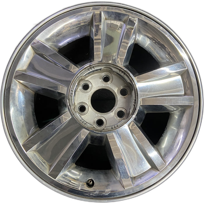 20" AVALANCHE 1500 09-10 20x8.5, 5 spoke, covered lug nuts, grooved spoke - Front View