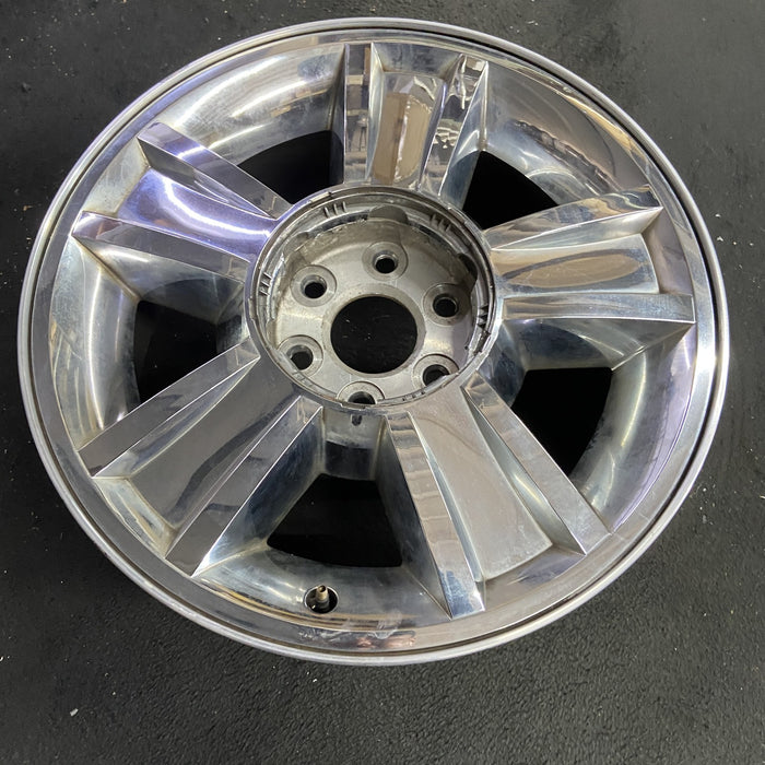 20" AVALANCHE 1500 09-10 20x8.5, 5 spoke, covered lug nuts, grooved spoke - Side Profile