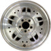 14" RANGER 95 14x6 aluminum w/10 small holes 10 ovals Original OEM Wheel Rim - Front View