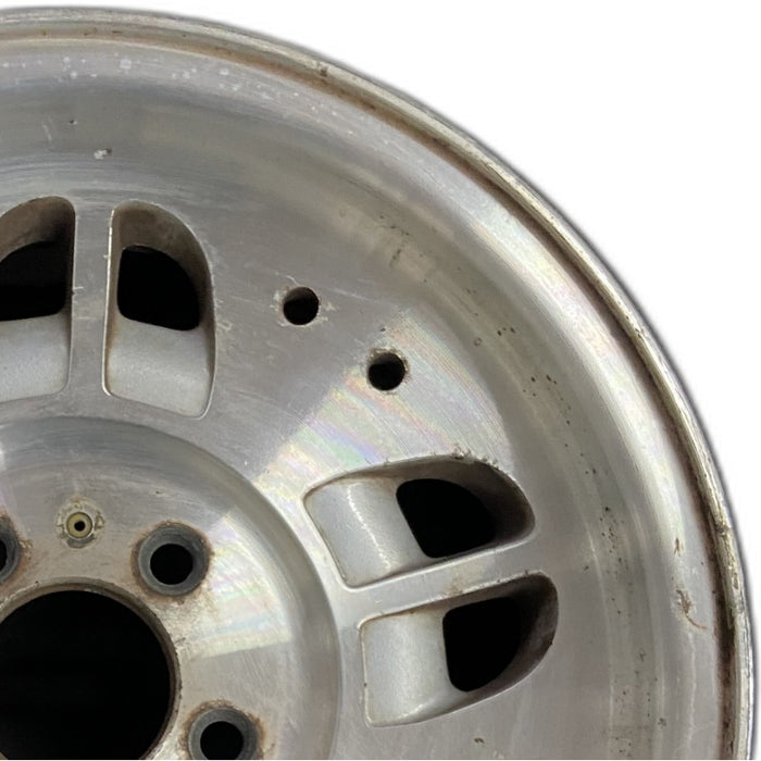 14" RANGER 95 14x6 aluminum w/10 small holes 10 ovals Original OEM Wheel Rim - Side Profile