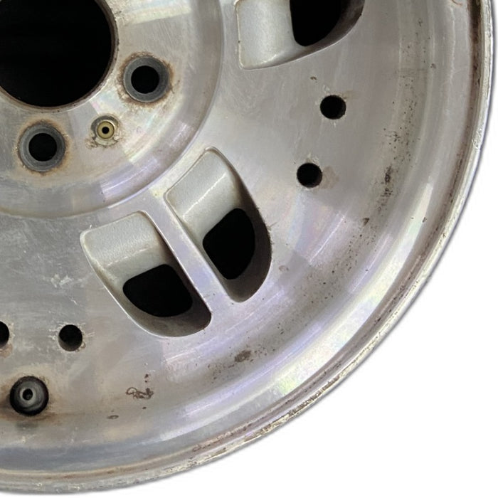 14" RANGER 95 14x6 aluminum w/10 small holes 10 ovals Original OEM Wheel Rim - Close-Up Detail