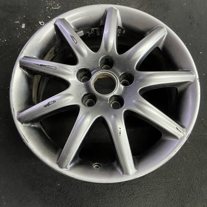 17" LUCERNE 06 17x7, , silver finish Original OEM Wheel Rim - Side Profile