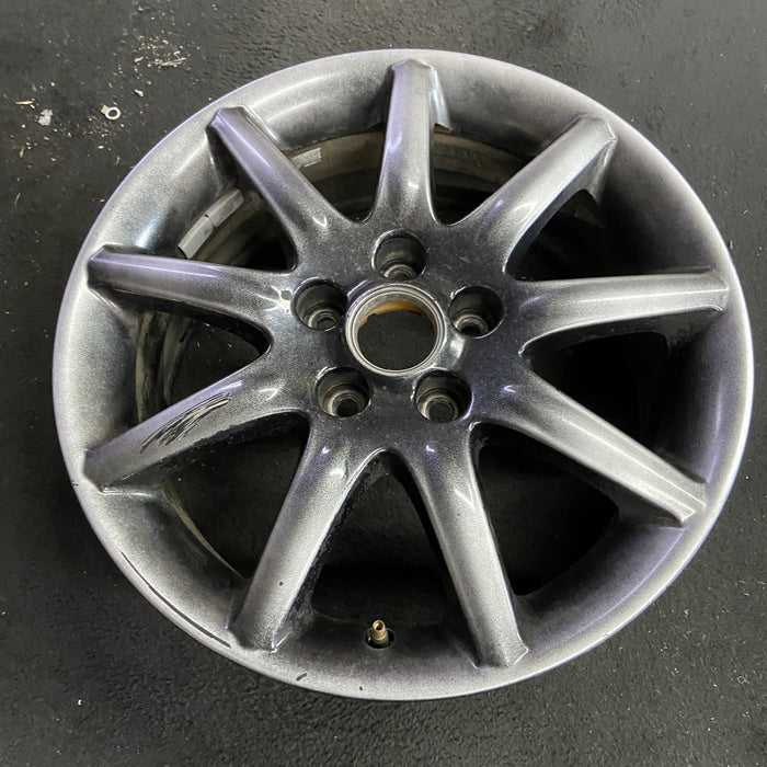 17" LUCERNE 06 17x7, , silver finish Original OEM Wheel Rim - Side Profile
