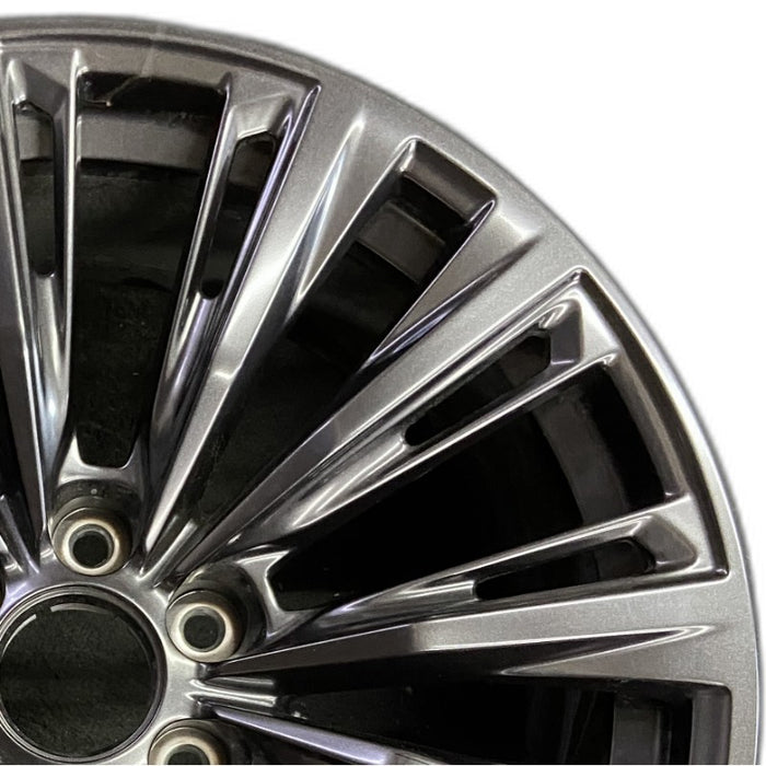 22" ESCALADE 23 22x9 12 spoke opt SQO Original OEM Wheel Rim - Side Profile