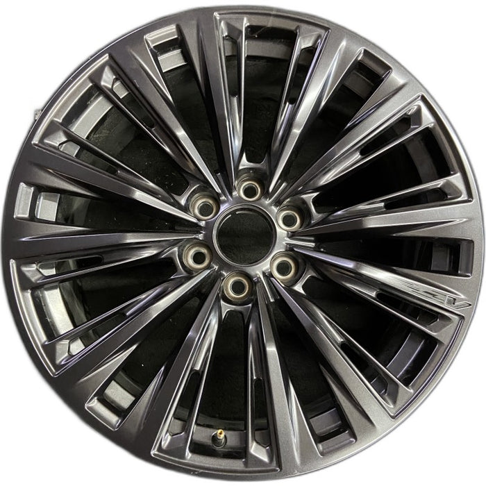 22" ESCALADE 23 22x9 12 spoke opt SQO Original OEM Wheel Rim - Front View