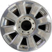 20" FORD F250SD PICKUP 17 20x8 , 8 spoke, polished, 8" center cap, Original OEM - Front View