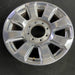 20" FORD F250SD PICKUP 17 20x8 , 8 spoke, polished, 8" center cap, Original OEM - Side Profile